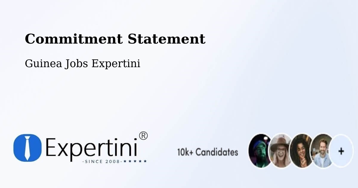 Corporate Commitment – Préfecture De Guékédou - Guinea Jobs Expertini